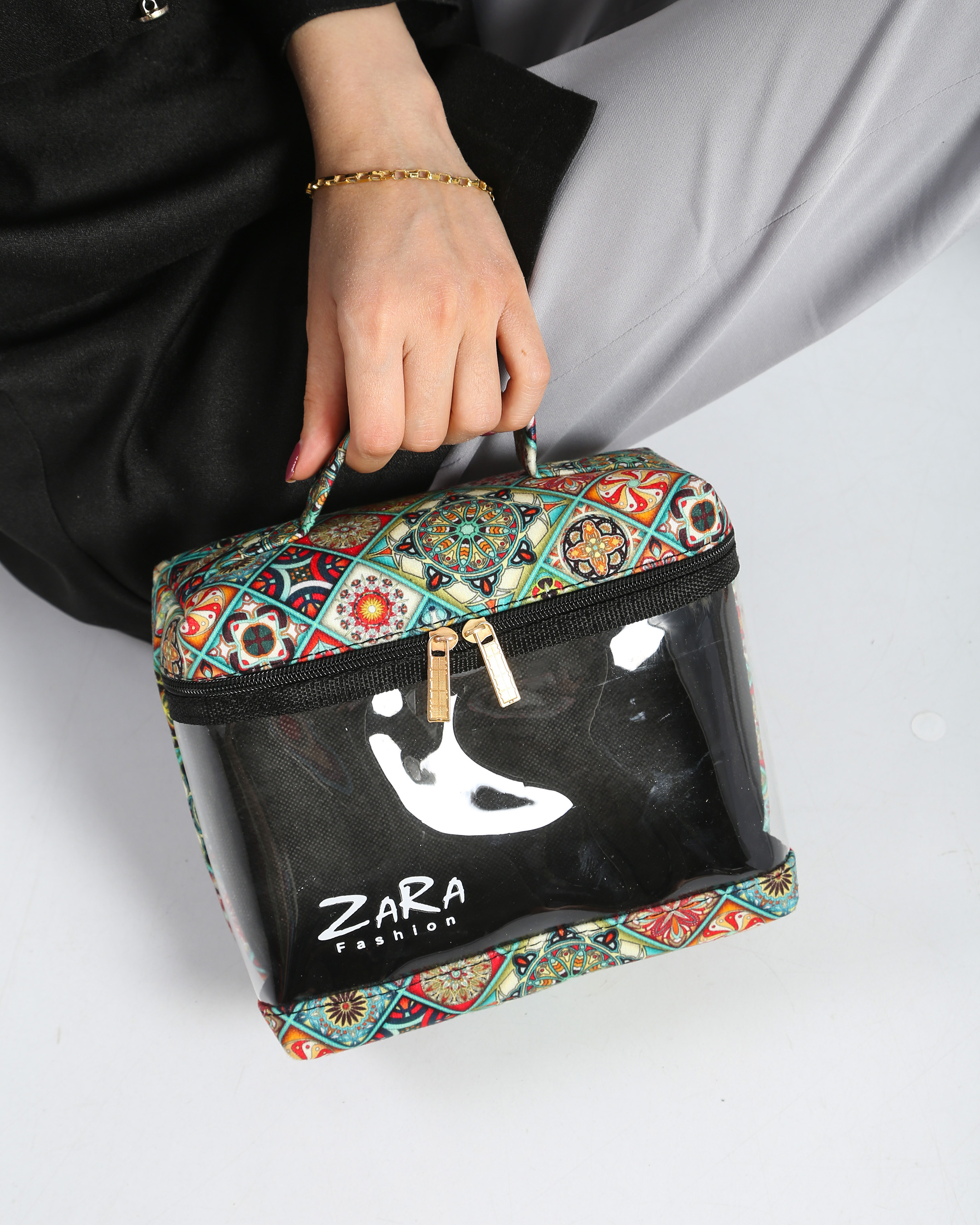 کیف آرایشی چمدانی طلقی سنتی